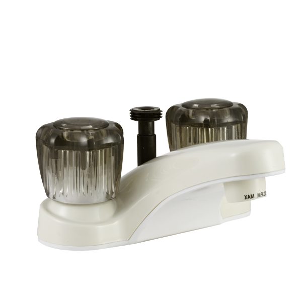 RV Lavatory Faucet W/ Diverter - Bisque Parchment