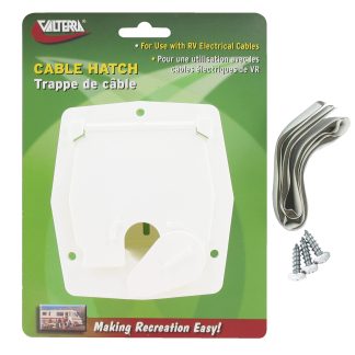 Cable Hatch, Sm Square, White, Carded