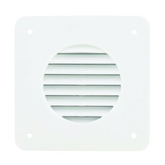 Battery Box Louver, White, Bulk