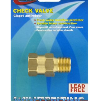 Check Valve, 1/2, Brass, MPT X FPT, Lf, Carded