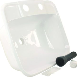 Molded Lavatory Sink, Parchment