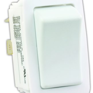 On/Off Switch - Water Resistant, White, Pkg
