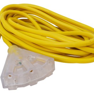 15A 14/3 Triple Outlet Extension Cord, 25', Carded