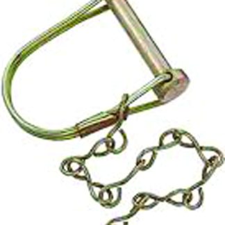 Coupler Lock Pin W/ Chain, 1/4 X 1-3/8