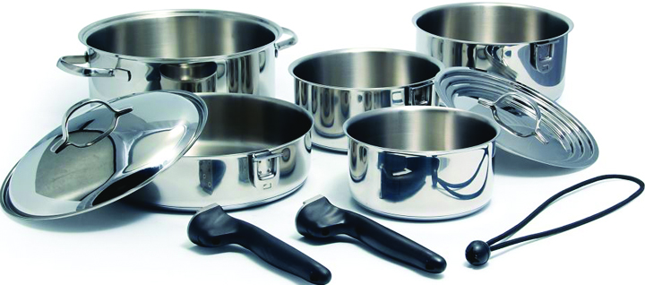 Ss Cookware, 10 Pc Nesting Set (camco)