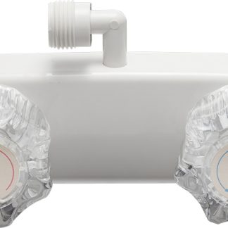 RV Shower Faucet For Exterior Shower Boxes - White