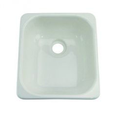 13 X 15 Outdoor Sink; No Faucet Ledge - White