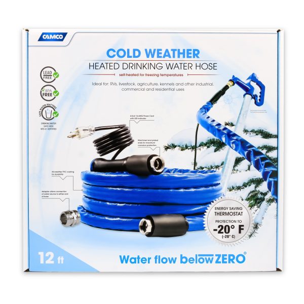 Heated Drinking Water Hose -20, 12', 5/8 Id Cetlus Llc