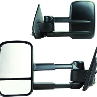 14-17 Silverado/sierra 1500/2500 Black Manual Extendable Towing Mirror Pair