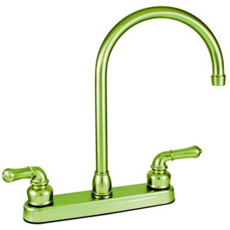 8 Non-Metallic Kitchen W/ Goosneck Spt & Teapot Handles Nickel