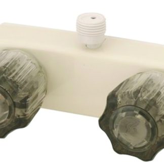 4 Non-Metallic Shower Valve W/ Smk Cry Hdls & Vac Brk Biscuit