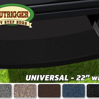 Outrigger Universal RV Step Rug (22 wide) - Black Onyx