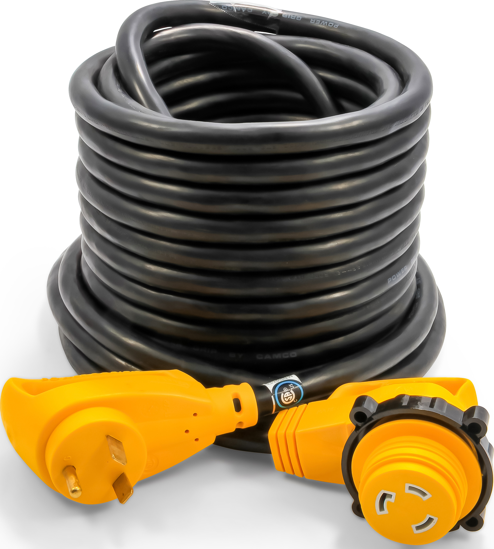 Powergrip - Ext Cord 50' 30am/30af-90deg Locking