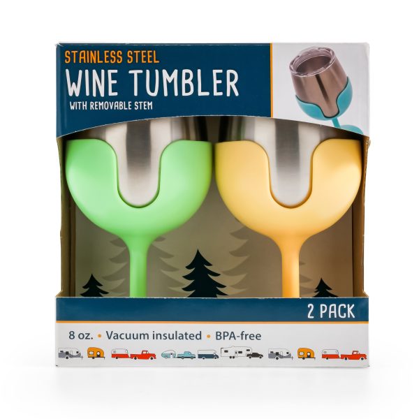 Wine Tumbler Set (green/yellow)