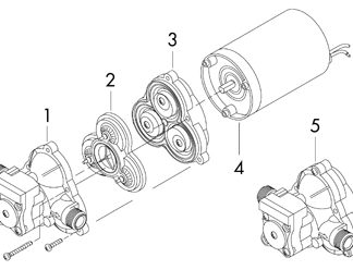 (3) Diaphram Kit/Lower Housing