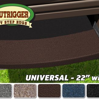 Outrigger Universal RV Step Rug (22 wide) - Chocolate Brown