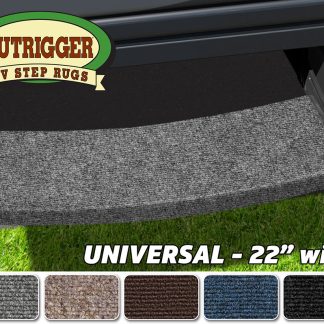 Outrigger Universal RV Step Rug (22 wide) - Castle Gray