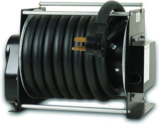 50amp Low Profile Cord Reel W/ 33' Power Cord And 4' Install Pigtail, Includes Rv2100 Rocker Switch