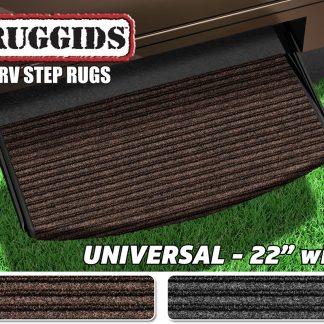 Ruggids Universal RV Step Rug (22u201d wide) - Coffee Brown