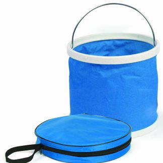 Collapsible Bucket, Blue & White