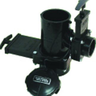 San Tee Double Rotating Valve, 3 Hub X 1-1/2 Hub X 3 Bayonet Cap