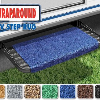 Wraparound RV Step Rug (18 Wide) - Imperial Blue