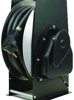 50amp Cord Reel  W/ 33' Power Cord And 4' Install Pigtail, Includes Rv2100 Rocker Switch