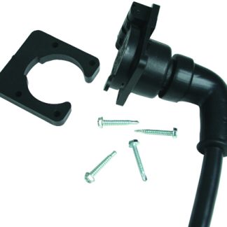 Right Angle 7-Way Molded Car End W/ 7' Cable