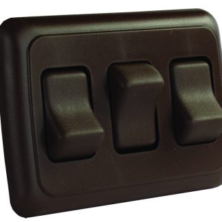 Triple Switch-Brown, Pkg