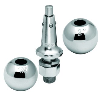 Interchangeable Hitch Ball, 1 Shank, 1-7/8 & 2 Balls, 8,000 Lbs. Rating