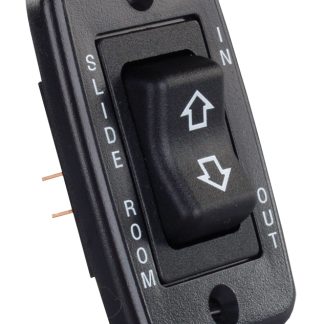 Low Profile Single Slide-Out Switch, Black