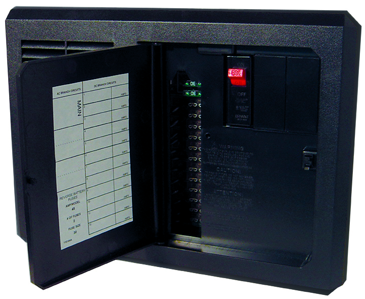 Ac/dc Distribution Panel And Inteli-Power 45 Amp Converter With Built-In Charge Wizard