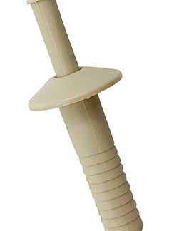 1 Plastic Rivet White - 25 Pk.