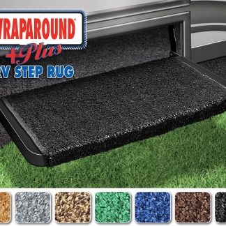 Wraparound+plus RV Step Rug (20 Wide) - Black