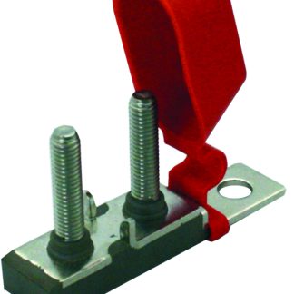 Double Pole Fuse Bar W/ Hardware & Insulating Cap - No Fuse