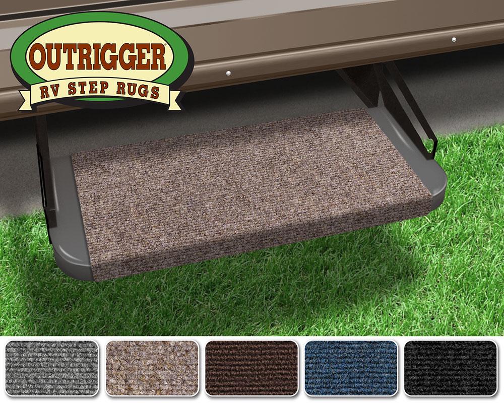 Outrigger RV Step Rug (18 Wide) - Walnut Brown