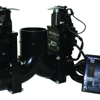 Ez-Valve, Electric Waste Valve, 3 Hub X Hub X Hub, Double Rotating Flange