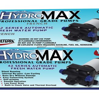 Hydromax, RV Fresh Water Pump. 3gpm, 55psi, Boxed