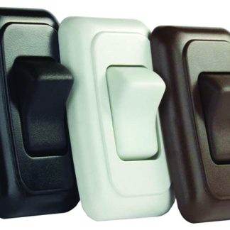 Double On-Off Rockerswitch Assembly W/ Bezel, Black