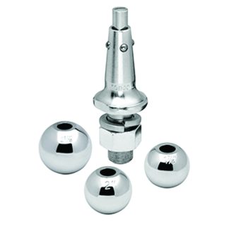 Interchangeable Hitch Ball, 1 Shank, 1-7/8, 2, & 2-5/16 Balls, 8,000 Lbs. Rating