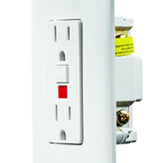 Ivory Dual Gfci Outlet W/cover-Plate