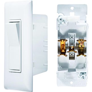 self Contained White Contemporary Touch Switch, Speedwire W/cover-Plate