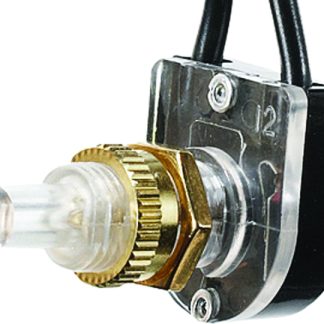 Push Button On/off Switch - 10 Amp - Spst With 4.5 Leads