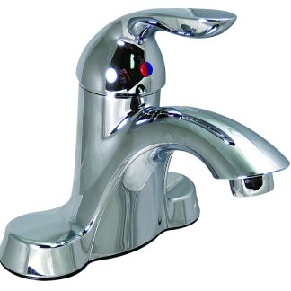Bathroom Faucet, 4, Tall, Single Lever, Ceramic Disc, Brushed Nickel, Box