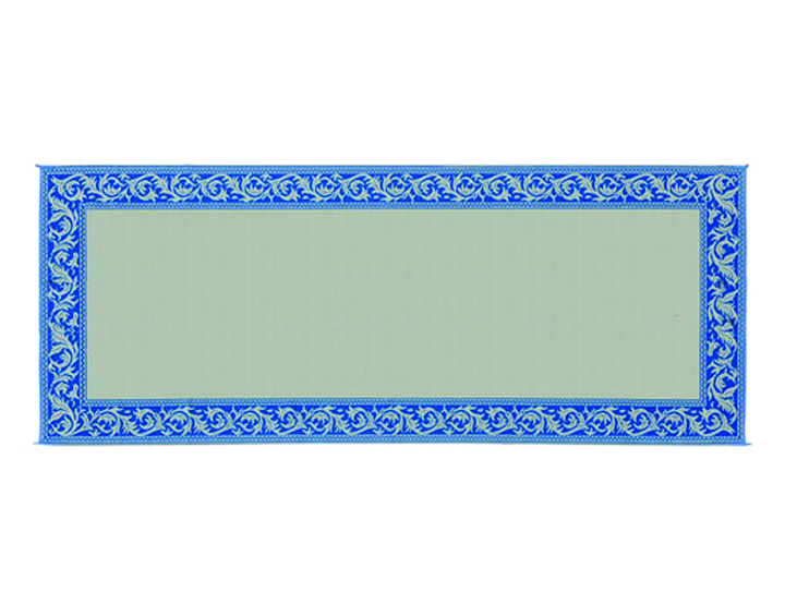 8' X 20' Classical Mat - Blue/Beige