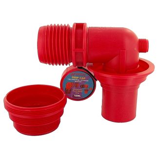 EZ Coupler 90u00b0 Sewer Adapter And Thread Attachment, Red, Carded
