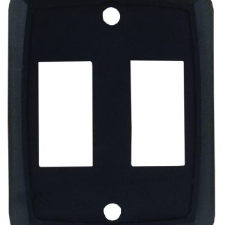 Double Face Plate - Black, Pkg.