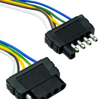 5-Flat Plug Loop 60 Long, Car & Trailer End Wiring Harness