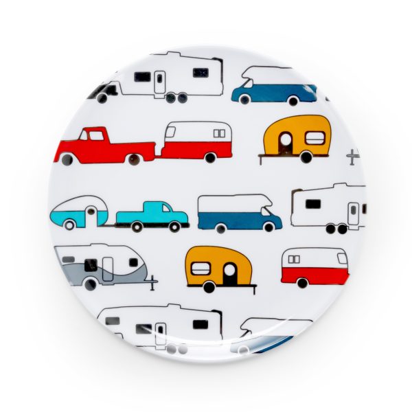 Salad Plate, RV Pattern LIBATC Logo