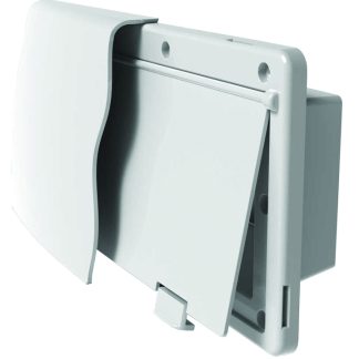 Endura Range Vent, 1-1/2 Flange, Black, pkg